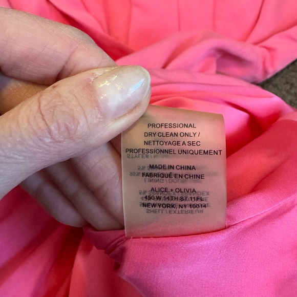 Alice + Olivia Pink Peplum Blazer Cinched Waist Wrap Size M - Picture 10 of 11